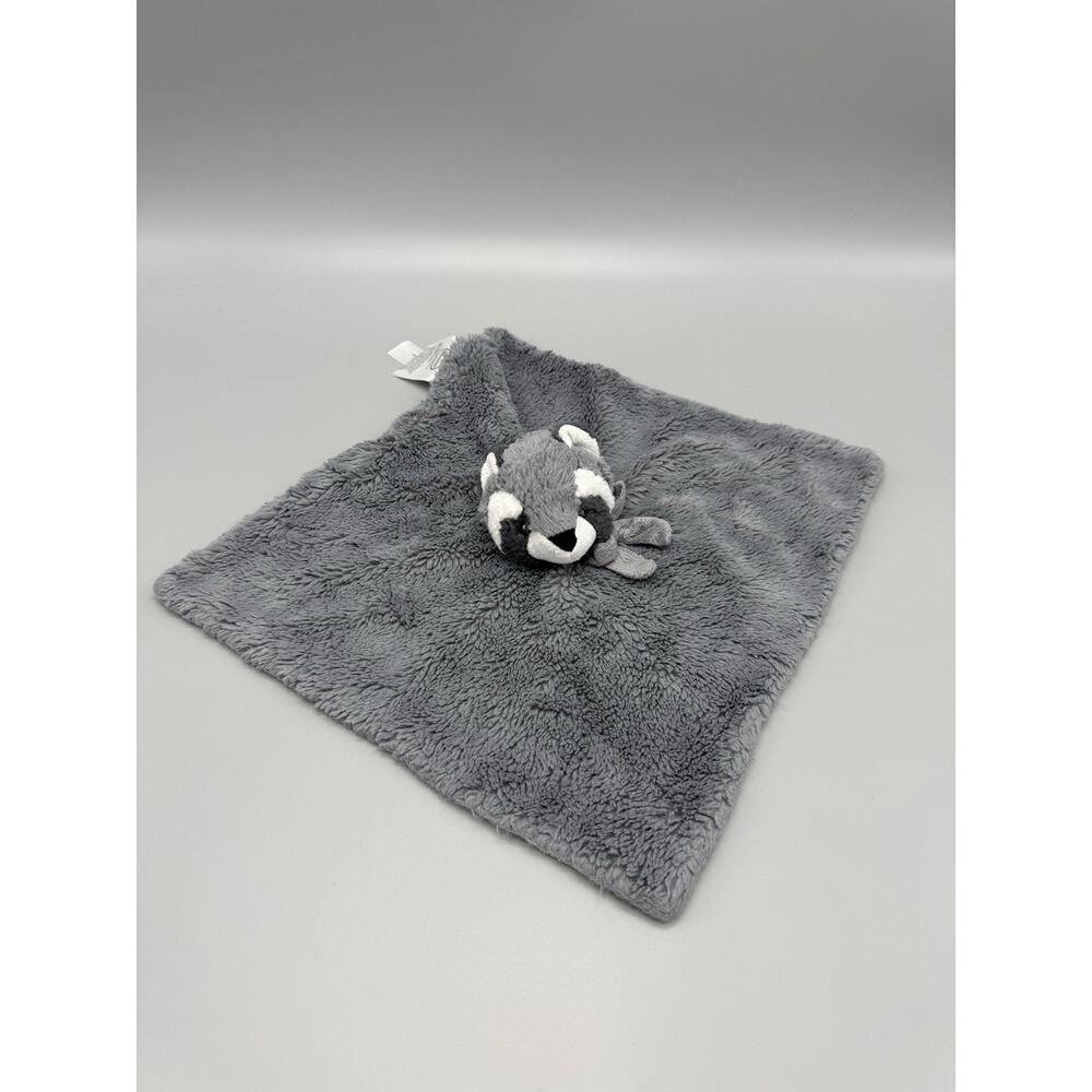 Little Miracles Gray Raccoon Lovey Plush Baby Security Blanket 2018